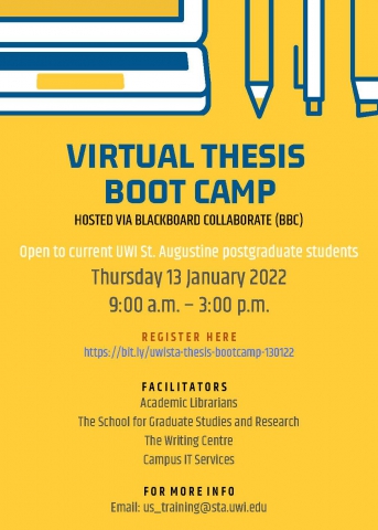 thesis writing boot camp